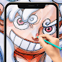 AR Draw One Anime Piece Gear 5