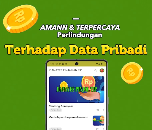 Android application Danayes pinjaman tip screenshort