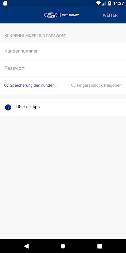 Android application Ford Money screenshort