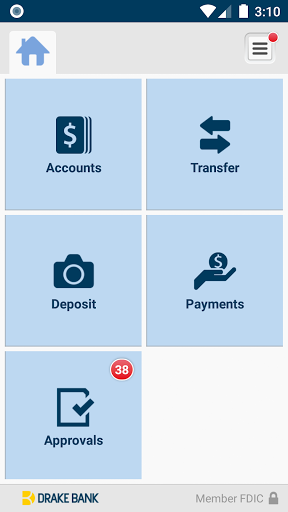 Drake Bank Business Banking Screen 3
