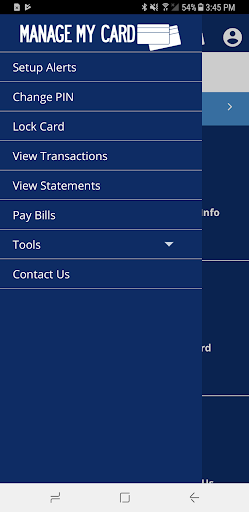 Manage My Card Screen 2