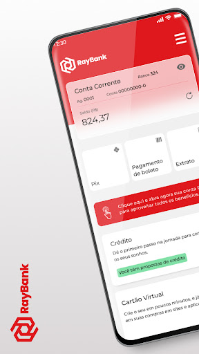 Android application Ray Bank screenshort