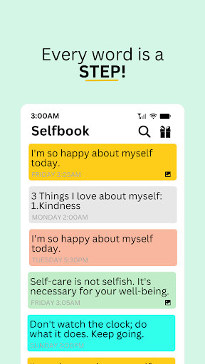 Android application Selfbook -Diary, Journal, Note screenshort