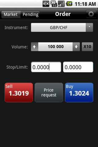 Android application Mobile Forex screenshort