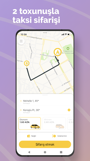 Android application Alo Taxi screenshort