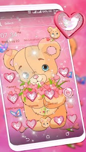 Teddy Bear Pink Launcher Theme Unknown