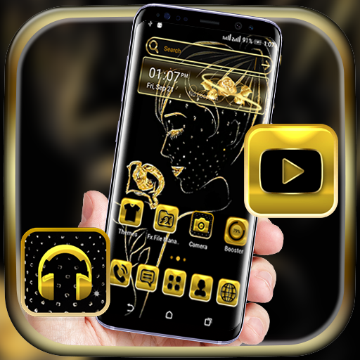 Golden Girl Launcher Theme logo