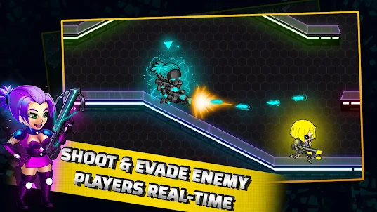Neon Blasters Multiplayer Game
