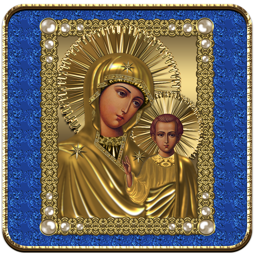 Virgin Mary Blue theme logo