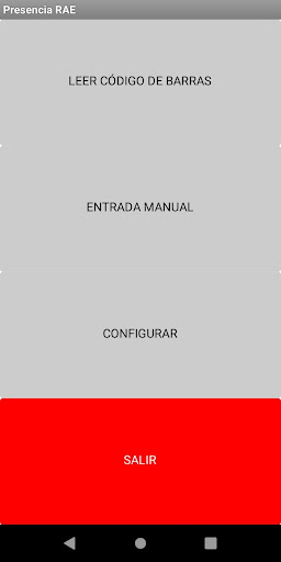 Android application Presencia RAE screenshort