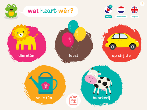 Android application Wat heart wêr? screenshort