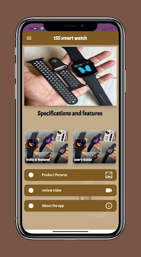 Android application t55 smart watch Guide screenshort