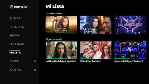 Screenshot of Univision App: Stream TV Shows