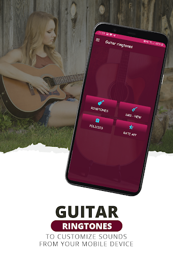 Android application Guitar ringtones screenshort
