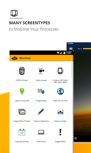 Android application Movilizer Pro screenshort