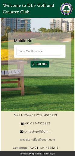 Android application DLF Golf Tee Time screenshort