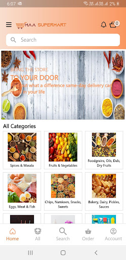 Android application Maasupermart screenshort