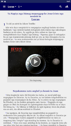 Android application Isnag Bible screenshort