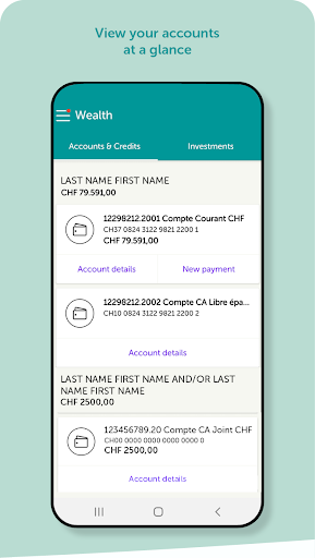 e-banking CA next bank Screen 2