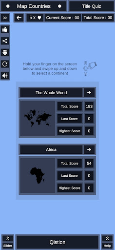 Android application Map Countries screenshort