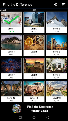 Android application Find the Difference screenshort