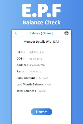 EPF Balance Check, PF PassBook  EMI Calcuator