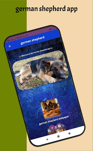 Android application german shepherd screenshort
