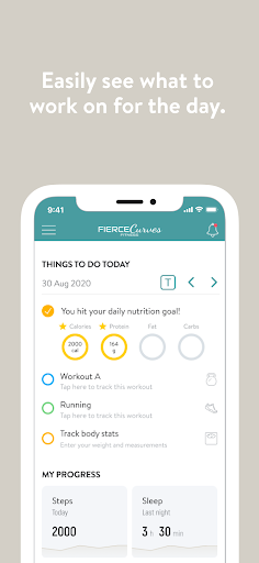 Fierce Curves Fitness Screen 2