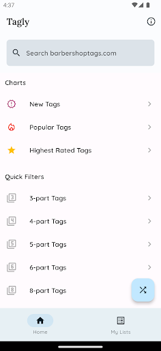 Android application Tagly screenshort
