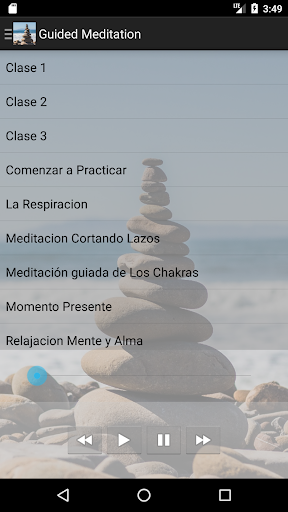 Android application Meditación Guiada screenshort