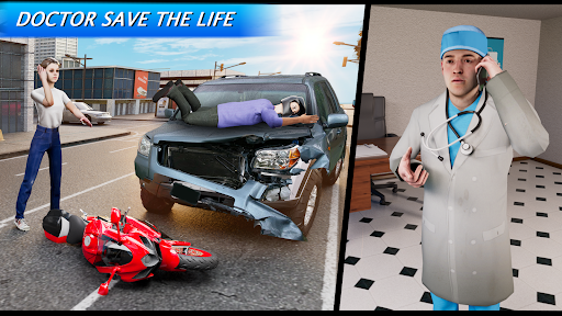 Ambulance Games Driving 3D Screen 2