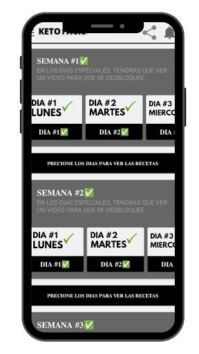 Android application Keto Fácil - Plan De Comidas screenshort