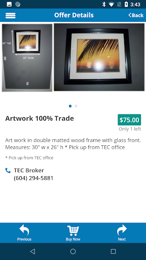 Trade Exchange Canada Mobile Screen 3