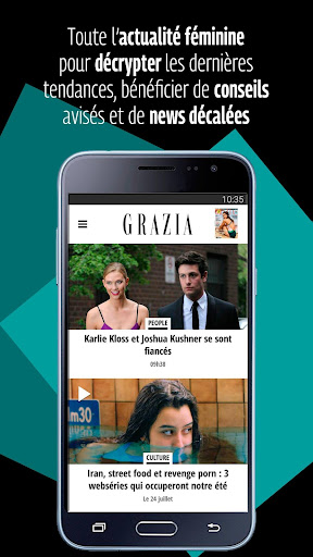 Android application Grazia screenshort