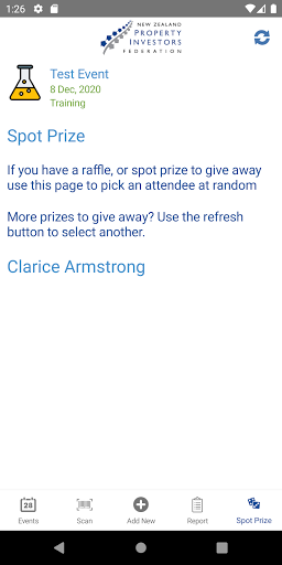 Android application NZPIF Meeting Scanner screenshort