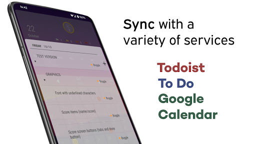 Screenshot of Clear: Widget for Todoist