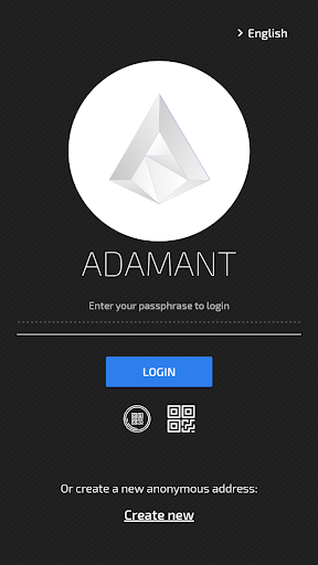 Android application ADAMANT Messenger screenshort