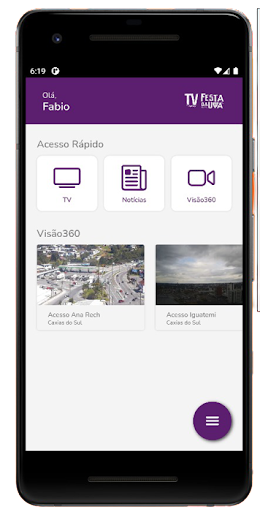 Android application TV Festa da Uva 2022 screenshort