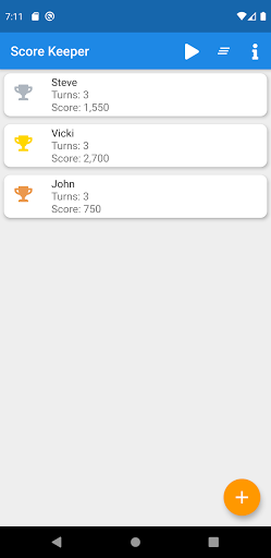 ScoreKeeper Screen 2