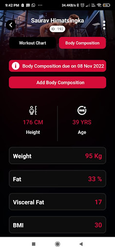 Android application Flexym Trainer screenshort
