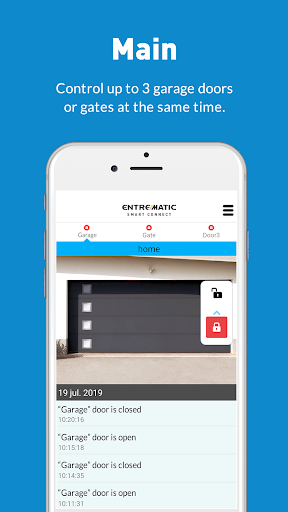 Android application Entrematic Smart Connect screenshort