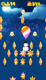 Sliding Frozen Snowman - casual 2D platformer game