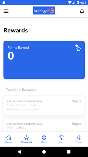 Unplugged Games Rewards Screen 2
