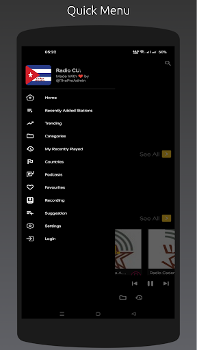Radio CU: All Cuba Stations Screen 2