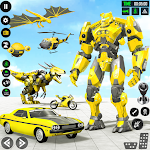 Cover Image of ダウンロード フライングタクシーカーロボットシューティング  APK