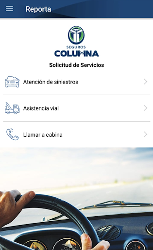 Android application Servicolumna screenshort