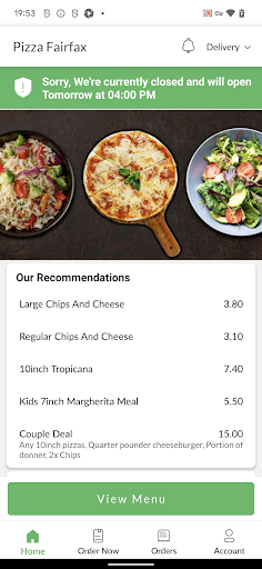 Pizza Fairfax Screen 2