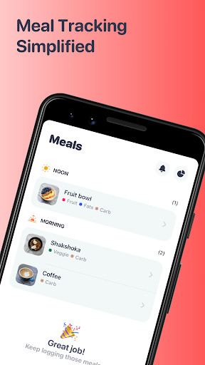 Android application Your Food Journal screenshort