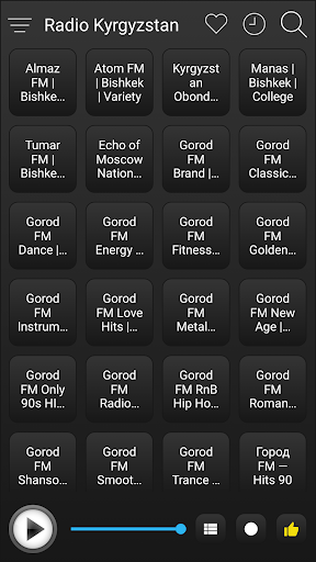 Kyrgyzstan Radio FM AM Music Screen 2