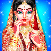 Royal North Indian Wedding Girl Dressup and Makeup
